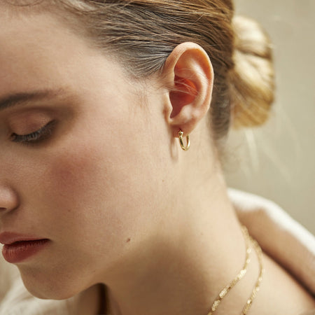 Small Hoop Earrings Silver